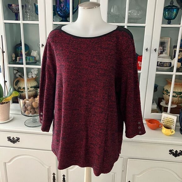 Red & Black Sweater | XL | Croft & Barrow - Picture 1 of 9